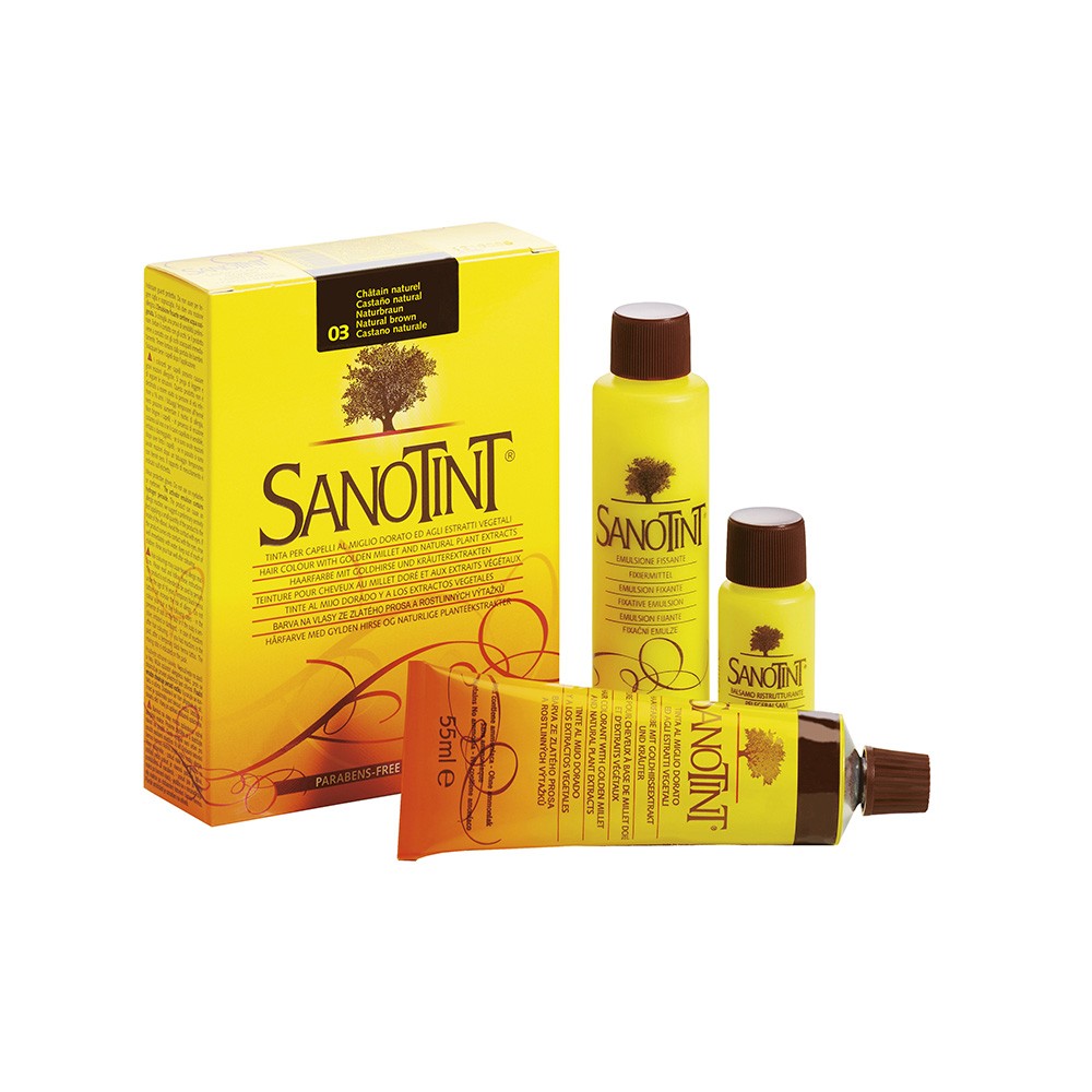 Tinta per capelli SANOTINT - Colore 03 castano naturale